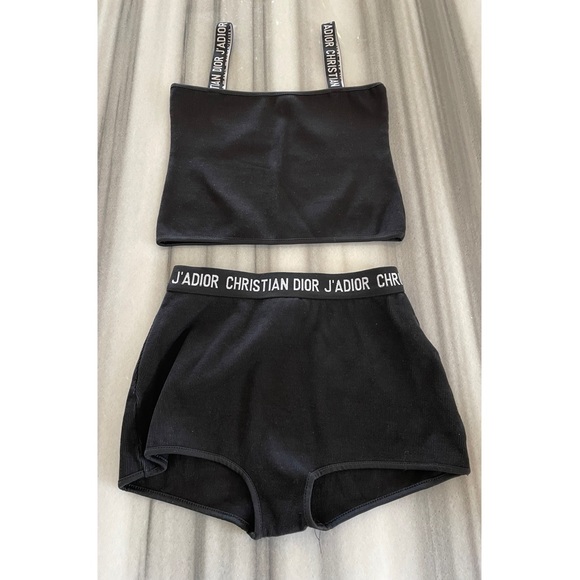 Christian dior crop top and shorts Clearance
